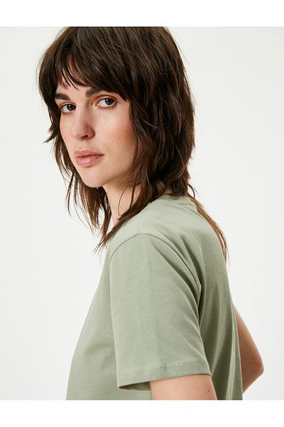 Koton Basic T-Shirt Crew Neck Short Sleeve Cotton