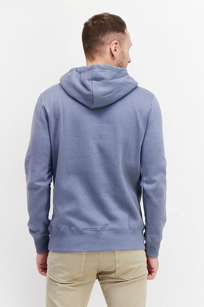French Connection Men 2 Pieces Hooded Long Sleeve Plain Sweatshirt, Light Blue