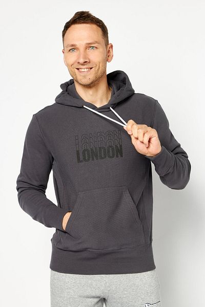 Champion Men Sportswear Fit Long Sleeves Training Hoodie, Grey