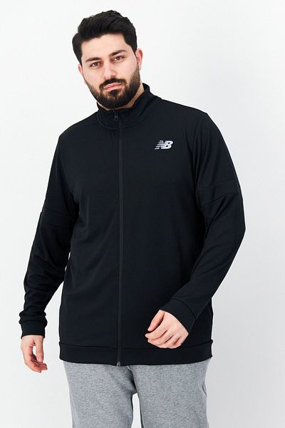 New Balance Men Sportswear Fit High Neck Long Sleeves Running Sweatshirt, Black