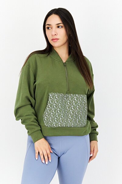UFC Women Sportswear Fit Long Sleeves Running Sweatshirt, Olive