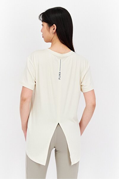 Puma Women Sportswear Fit Training Short Sleeve T-Shirt, Off White