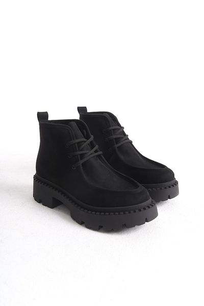 Solo Bag Γυναικείες Flat Suede Elastic Lace Up Casual Boots