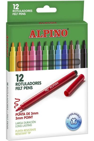Artlantis قلم فلوماستر 12 لونًا ألبينو 1 قطعة قلم فلوماستر Rotuladores