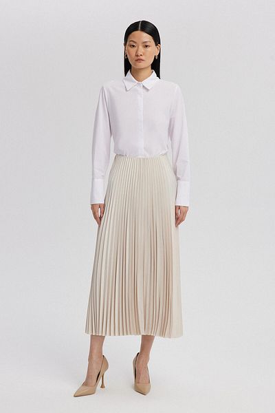 Touché Privé PLEATED SATIN SKIRT