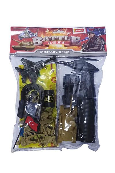 Artlantis 35 Pieces Toy Soldier Set - Mini Figures, Airplane Helicopter and Tank