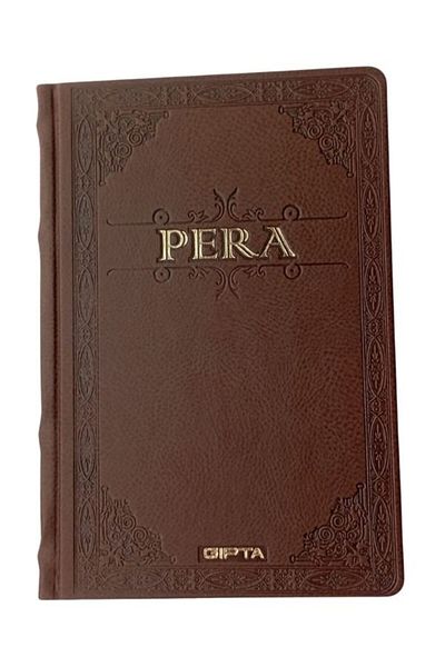 Gıpta Pera Rope Stitched Leather Cover Notebook 17*24 cm 120 Sheets Without Plain Line