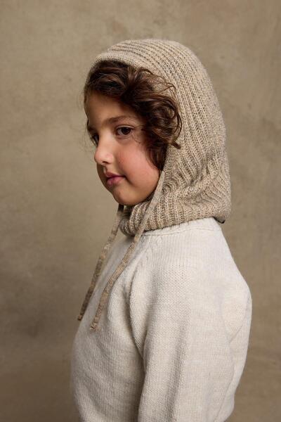 Fahhar Kids Children's Snow Beanie with Mink String