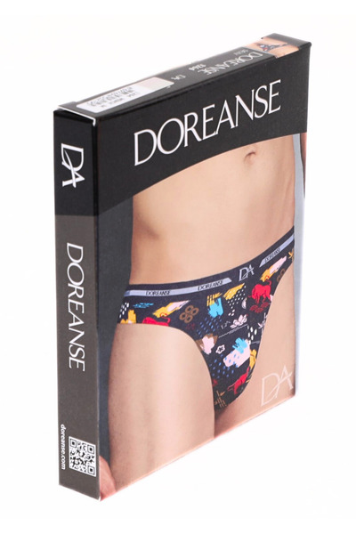 Doreanse Erkek Modal Fantazi String Baskılı Renkli Sexy Tanga 1264
