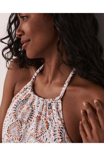 La Vie en Rose BOHO High Neck Tankini Top