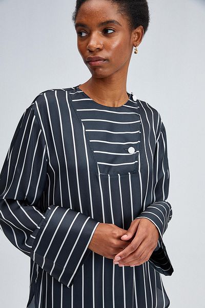 Touché Privé STRIPED SATIN TUNIC
