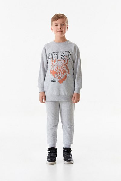Fulla Moda Σετ φόρμας Jogger Boy με στάμπα Crew Neck