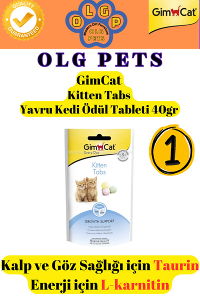 Gimcat OLG PETS Gimcat Yavru Pati Paketi ( Kitten Tabs - Kitten Paste - Gimcat Junior Mix Kedi Tarağı )