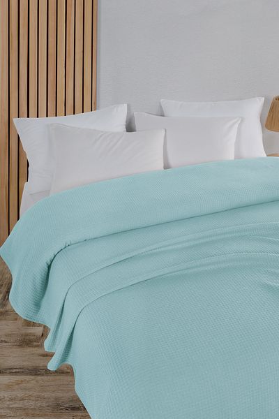 Evim Cotton Aden Mint Multi-Purpose Bedspread Double - 200X230 cm