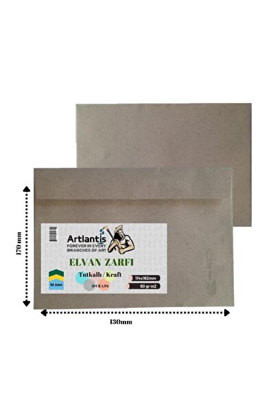 Artlantis Plic pentru scrisori Elvan Kraft siliconat 114x162 mm 50 bucăți 1 p...