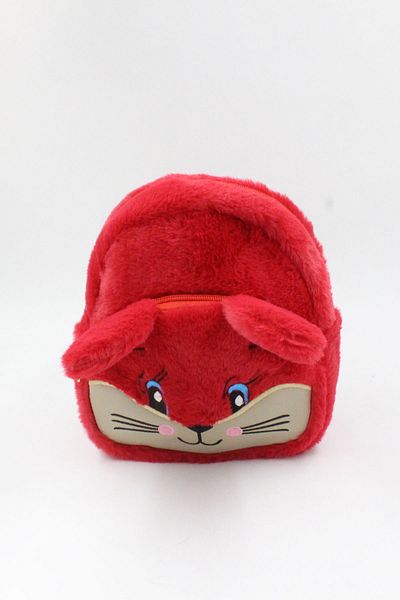 Chantaky 039 1150 Red Plush Kids Backpack with Kitten