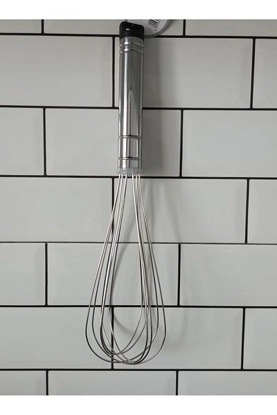 POINTTECH Steel Kitchen Whisk 6 Wires 35 cm