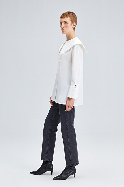Touché Privé WIDE COLLAR POPLIN SHIRT