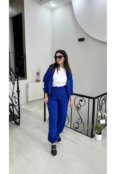 Butik Saks mavisi eşofman takımı