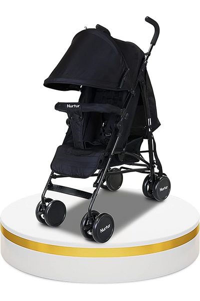 Nurtur Archer Baby Stroller Lightweight, Reclining Seats, Detachable Bumper Storage Basket