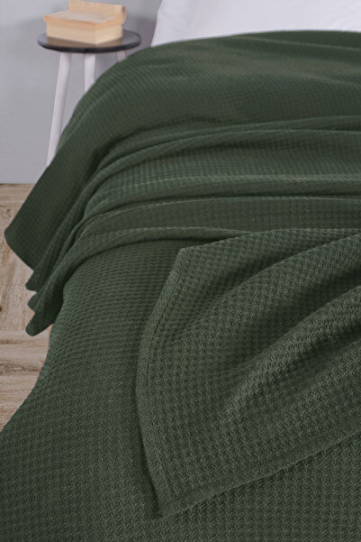 Evim Pamuklu Aden Çağla Yeşili Çok Amaçlı Yatak Örtüsü Tek Kişilik - 160x230 Cm