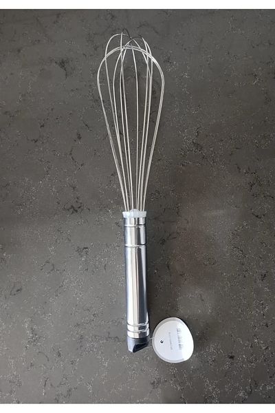 POINTTECH Steel Kitchen Whisk 6 Wires 35 cm