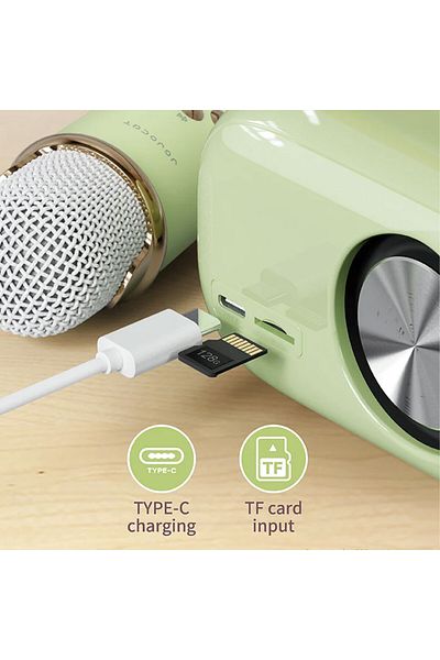Generic Bluetooth mini speaker with microphone for kids pink
