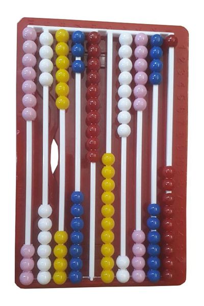 Artlantis Rail Mishap Red Color 1 Piece Number Counting Bead Luxury Colored Abacus Preschool 1stFor Classrooms