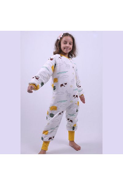 look design 2-7 Years Unisex Children's Jumpsuit - Animal Pattern, 2.5 Tog