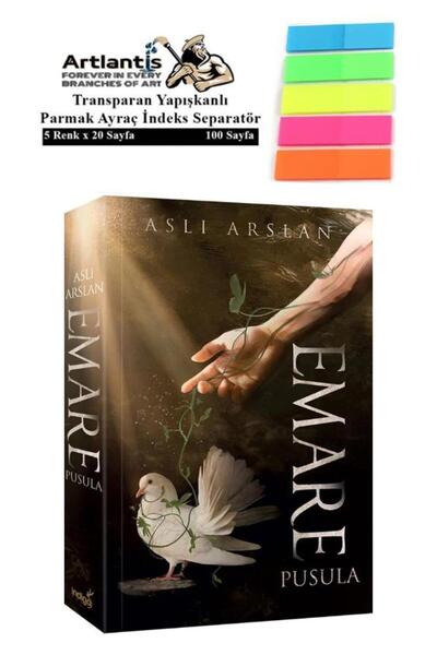 Artlantis Emare Pusula 436 Sayfa Karton Kapak 1 Adet Aslı Arslan Fosforlu Transparan Kitap Ayraç 1 Paket