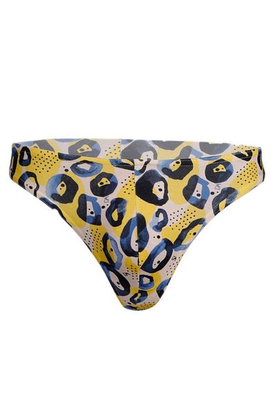 Doreanse String pentru bărbați cu model leopard albastru - 1404