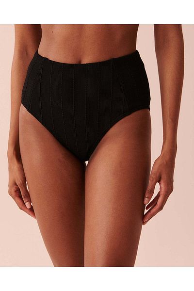 La Vie en Rose TEXTURED High Waist Bikini Bottom