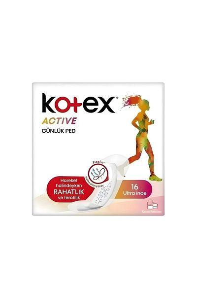 Kotex Active Pad 16 Pieces Long - Pack of 2