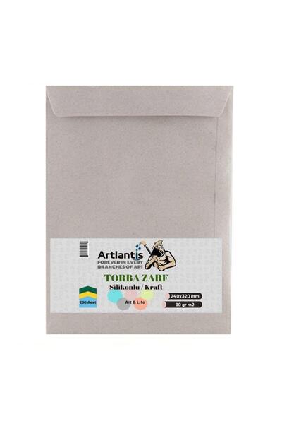 Artlantis Плик 24x32 см Крафт 90 гр Силикон 250 бр. 1 опаковка 240*320 мм Пли...