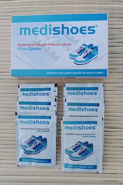 Burak Askeri Malzeme Boron Granular Shoe Odor Remover Powder Against Bad Odors and Cork Made in Shoes