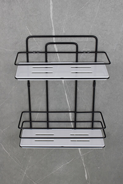 HIMYHOME Οικονομική Κρυστάλλινη Οργάνωση Μπάνιου - Μαύρη Σχάρα Σαμπουάν Ντους