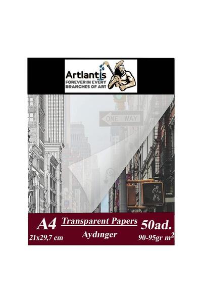Artlantis Aydınger Kağıdı A4 90 gr 50'li Eskiz Kağıdı 1 Paket