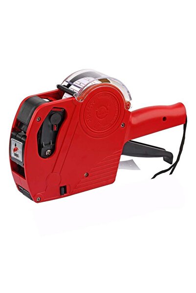 Tanex Etiket Makinesi Kırmızı 1 Adet Fiyat Etiket Makinası 8 Haneli Yedek Kar...