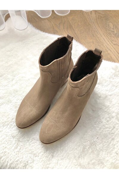 LA PASSION VİZON SÜET ALÇAK TOPUK BOT