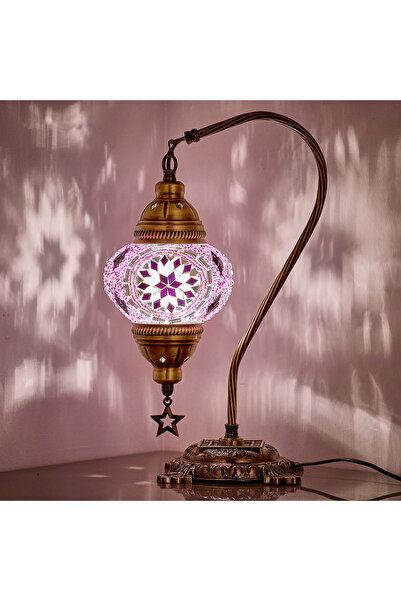 Demmex Mosaic Desktop - Turkish and Moroccan Gift Lamp, Lampshade Night Light (Read Description)