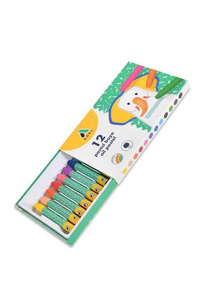 Adel 12 Colors Pastel Paint 1 Pack 12 Pieces Oil Pastel Paint Cardboard Box Adel Pastel