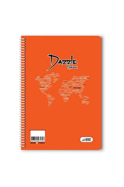 Umut Plain 40 Sheets Spiral Notebook A4 Size Plastic Cover (1 Piece)
