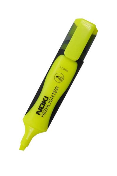 Noki Highlighter Marker Pen Yellow Pink 1 Piece Highlighter 2 Colors Highlighter Marker Pen Neon Color