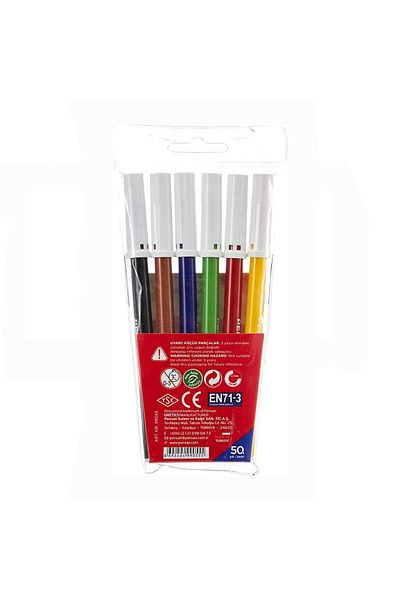 Pensan 6 Pieces of Felt Pens 1 Pack of 6 Colors Felt Pens