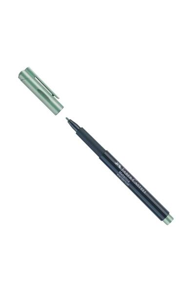 Faber Castell Turkuaz Metalik Marker Kalem 1.5 Mm Keçe Uçlu 1 Adet Faber Turk...