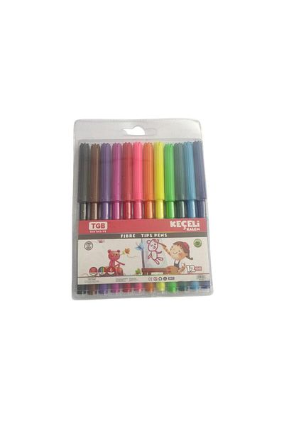 TGB Felt Pen 12 Colors Felt Pen 12 Pieces 1 Pack
