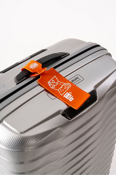 Trink Çanta 2 Pieces Neon Colored Suitcase and Suitcase Label - Pvc
