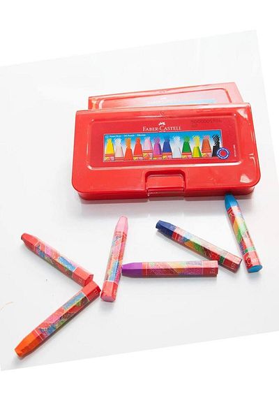 Faber Castell 12 Colors Pastel Paint Plastic Box 1 Pack of 12 Oil Pastel Paint Plastic Box Faber Pastel