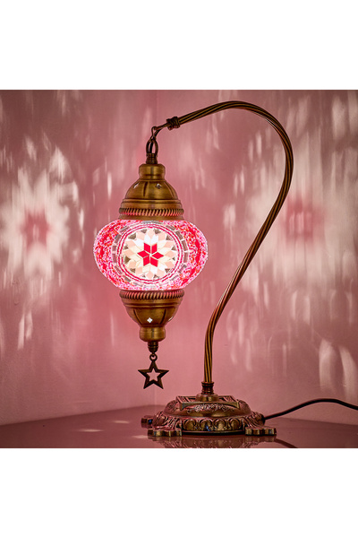 Demmex Mosaic Desktop - Turkish and Moroccan Gift Lamp, Lampshade Night Light (Read Description)