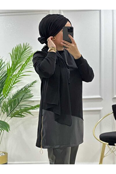 masalabiyem 24866 K 100 SİYAH YENİ SEZON YAN FERMUARLI DERİ TAKIM